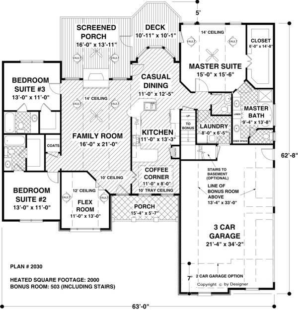 Floorplan image of The Knollwood House Plan